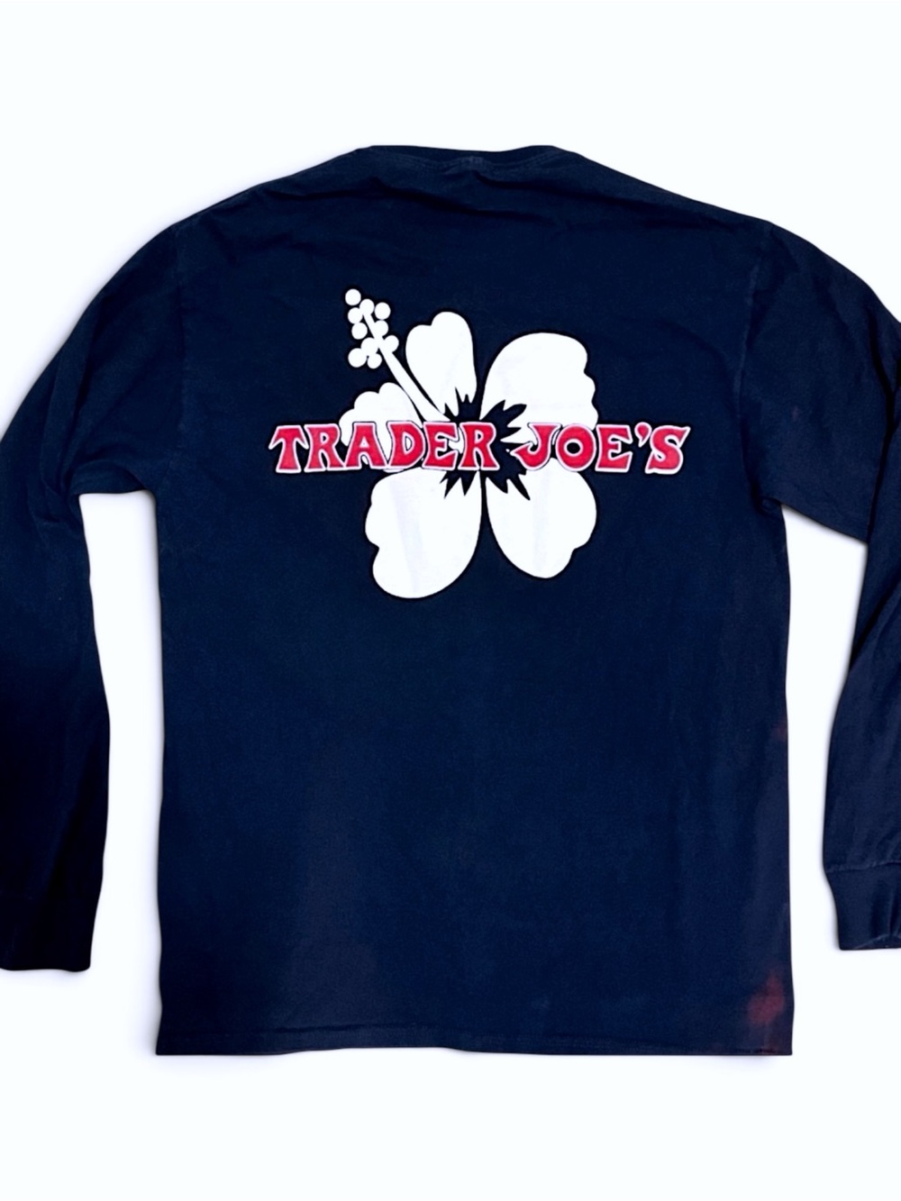 Trader Joe’s Navy Long-Sleeve Crewneck T-Shirt Like New SZ M